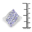 1.85 Carat Genuine Tanzanite .925 Sterling Silver Ring