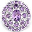 2.67 Carat Genuine Amethyst .925 Sterling Silver Ring