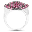3.35 Carat Genuine Ruby .925 Sterling Silver Ring