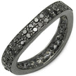 1.11 Carat Genuine Black Diamond .925 Sterling Silver Ring