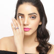 1.63 Carat Genuine Tanzanite .925 Sterling Silver Ring