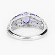 1.63 Carat Genuine Tanzanite .925 Sterling Silver Ring