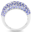 2.47 Carat Genuine Tanzanite .925 Sterling Silver Ring