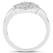 14K Yellow Gold Plated 0.29 Carat Genuine White Diamond .925 Sterling Silver Ring
