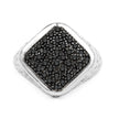 0.54 Carat Genuine Black Diamond .925 Sterling Silver Ring