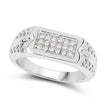 0.27 Carat Genuine White Diamond .925 Sterling Silver Ring