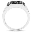 0.35 Carat Genuine Black Diamond .925 Sterling Silver Ring