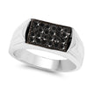 0.42 Carat Genuine Black Diamond .925 Sterling Silver Ring
