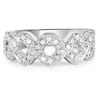 0.40 Carat Genuine White Diamond .925 Sterling Silver Ring
