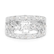 0.31 Carat Genuine White Diamond .925 Sterling Silver Ring