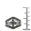 0.47 Carat Genuine Blue Diamond .925 Sterling Silver Ring