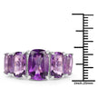 11.10 Carat Genuine Amethyst .925 Sterling Silver Ring