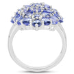 4.62 Carat Genuine Tanzanite .925 Sterling Silver Ring