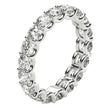Round Cut Lab Grown Diamond Eternity Ring in 14k White Gold (2 cttw FG/VS2) - Rings - Custom Crafting Alliance, LLC