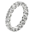 Round Cut Lab Grown Diamond Eternity Ring in 14k White Gold (2 cttw FG/VS2) - Rings - Custom Crafting Alliance, LLC