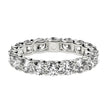 Round Cut Lab Grown Diamond Eternity Ring in 14k White Gold (2 cttw FG/VS2) - Rings - Custom Crafting Alliance, LLC