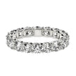 Round Cut Lab Grown Diamond Eternity Ring in 14k White Gold (2 cttw FG/VS2) - Rings - Custom Crafting Alliance, LLC
