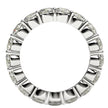 Round Cut Lab Grown Diamond Eternity Ring in 14k White Gold (3 cttw FG/VS2) - Rings - Custom Crafting Alliance, LLC