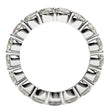 Round Cut Lab Grown Diamond Eternity Ring in 14k White Gold (3 cttw FG/VS2) - Rings - Custom Crafting Alliance, LLC