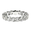Round Cut Lab Grown Diamond Eternity Ring in 14k White Gold (3 cttw FG/VS2) - Rings - Custom Crafting Alliance, LLC
