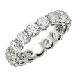 Round Cut Lab Grown Diamond Eternity Ring in 14k White Gold (3 cttw FG/VS2) - Rings - Custom Crafting Alliance, LLC