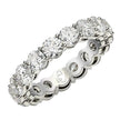 Round Cut Lab Grown Diamond Eternity Ring in 14k White Gold (3 cttw FG/VS2) - Rings - Custom Crafting Alliance, LLC