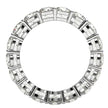 Round Cut Lab Grown Diamond Eternity Ring in 14k White Gold (3 cttw FG/VS2) - Rings - Custom Crafting Alliance, LLC