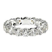 Round Cut Lab Grown Diamond Eternity Ring in 14k White Gold (4 cttw FG/VS2) - Rings - Custom Crafting Alliance, LLC