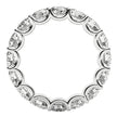 Round Cut Lab Grown Diamond Eternity Ring in 14k White Gold (4 cttw FG/VS2) - Rings - Custom Crafting Alliance, LLC