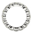 Round Cut Lab Grown Diamond Eternity Ring in 14k White Gold (4 cttw FG/VS2) - Rings - Custom Crafting Alliance, LLC