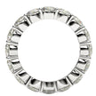 Round Cut Lab Grown Diamond Eternity Ring in 14k White Gold (4 cttw FG/VS2) - Rings - Custom Crafting Alliance, LLC