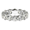 Round Cut Lab Grown Diamond Eternity Ring in 14k White Gold (6 cttw FG/VS2) - Rings - Custom Crafting Alliance, LLC