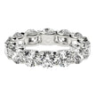 Round Cut Lab Grown Diamond Eternity Ring in 14k White Gold (6 cttw FG/VS2) - Rings - Custom Crafting Alliance, LLC