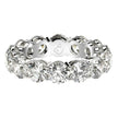 Round Cut Lab Grown Diamond Eternity Ring in 14k White Gold (6 cttw FG/VS2) - Rings - Custom Crafting Alliance, LLC