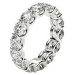Round Cut Lab Grown Diamond Eternity Ring in 14k White Gold (6 cttw FG/VS2) - Rings - Custom Crafting Alliance, LLC
