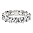 Round Cut Lab Grown Diamond Eternity Ring in 14k White Gold (6 cttw FG/VS2) - Rings - Custom Crafting Alliance, LLC