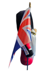 Royal Guard Gnomes - British - Inspired Handmade Tomtes with Union Jack Flags - Figurines - Custom Crafting Alliance, LLC