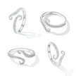 S925 Sterling Silver 0.2cm Platinum Plated Ring - Rings - Custom Crafting Alliance, LLC