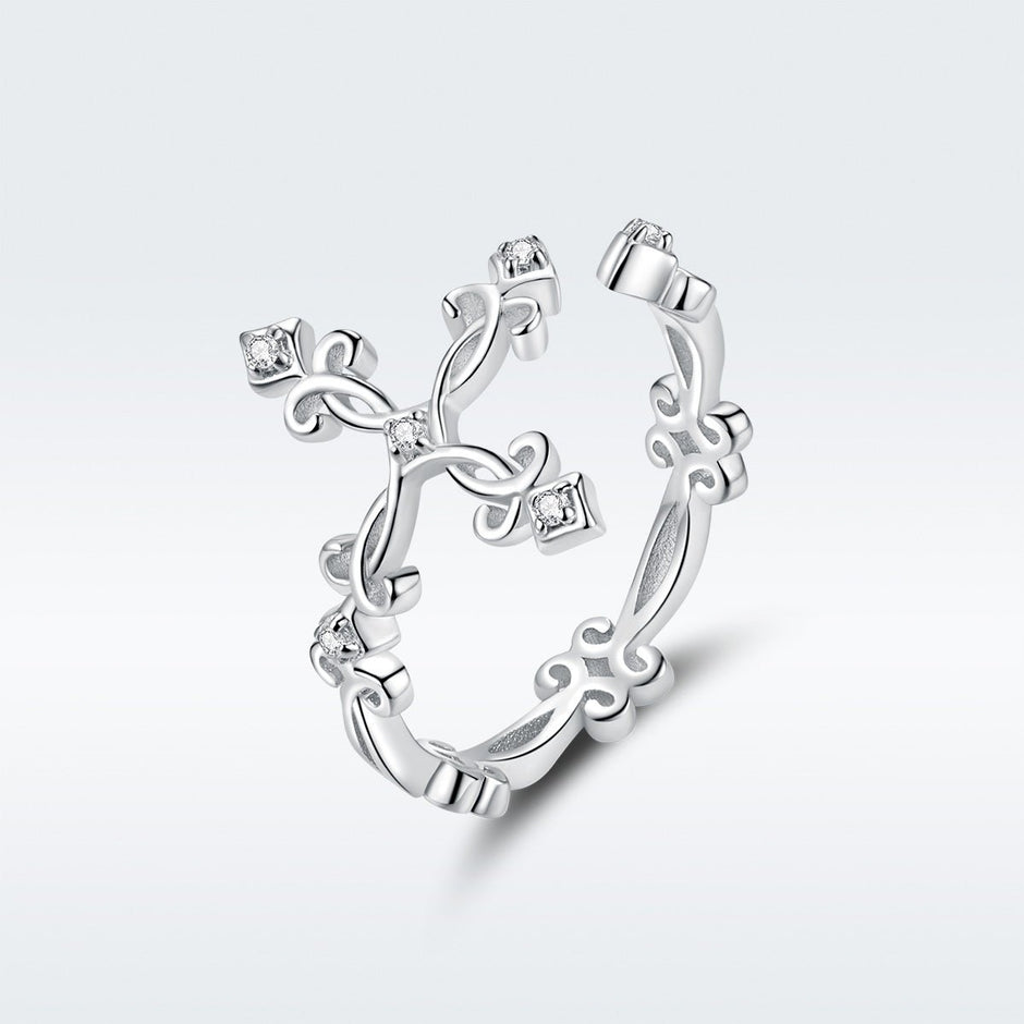 S925 Sterling Silver 0.4cm Width Pavé Setting CZ Ring - Rings - Custom Crafting Alliance, LLC