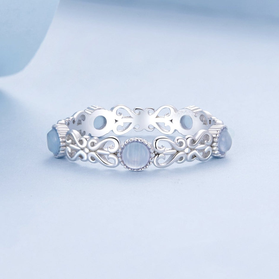 S925 Sterling Silver 4mm Plated Platinum Ring for Women Size 6.0 - Rings - Custom Crafting Alliance, LLC
