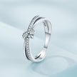 S925 Sterling Silver Oxidized Pavé Setting CZ Ring Size 6 for Women - Rings - Custom Crafting Alliance, LLC
