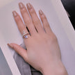 S925 Sterling Silver Pavé Setting CZ Ring for Women - Rings - Custom Crafting Alliance, LLC