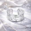 S925 Sterling Silver Pavé Setting CZ Ring - Rings - Custom Crafting Alliance, LLC