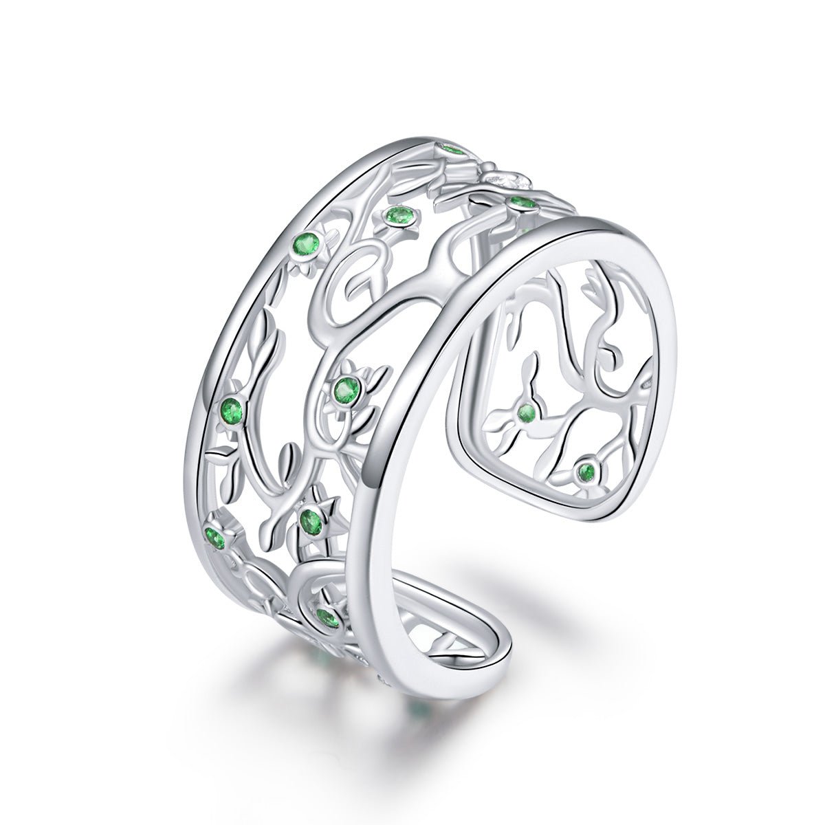 S925 Sterling Silver Pavé Setting CZ Ring - Rings - Custom Crafting Alliance, LLC