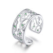 S925 Sterling Silver Pavé Setting CZ Ring - Rings - Custom Crafting Alliance, LLC