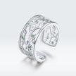 S925 Sterling Silver Pavé Setting CZ Ring - Rings - Custom Crafting Alliance, LLC