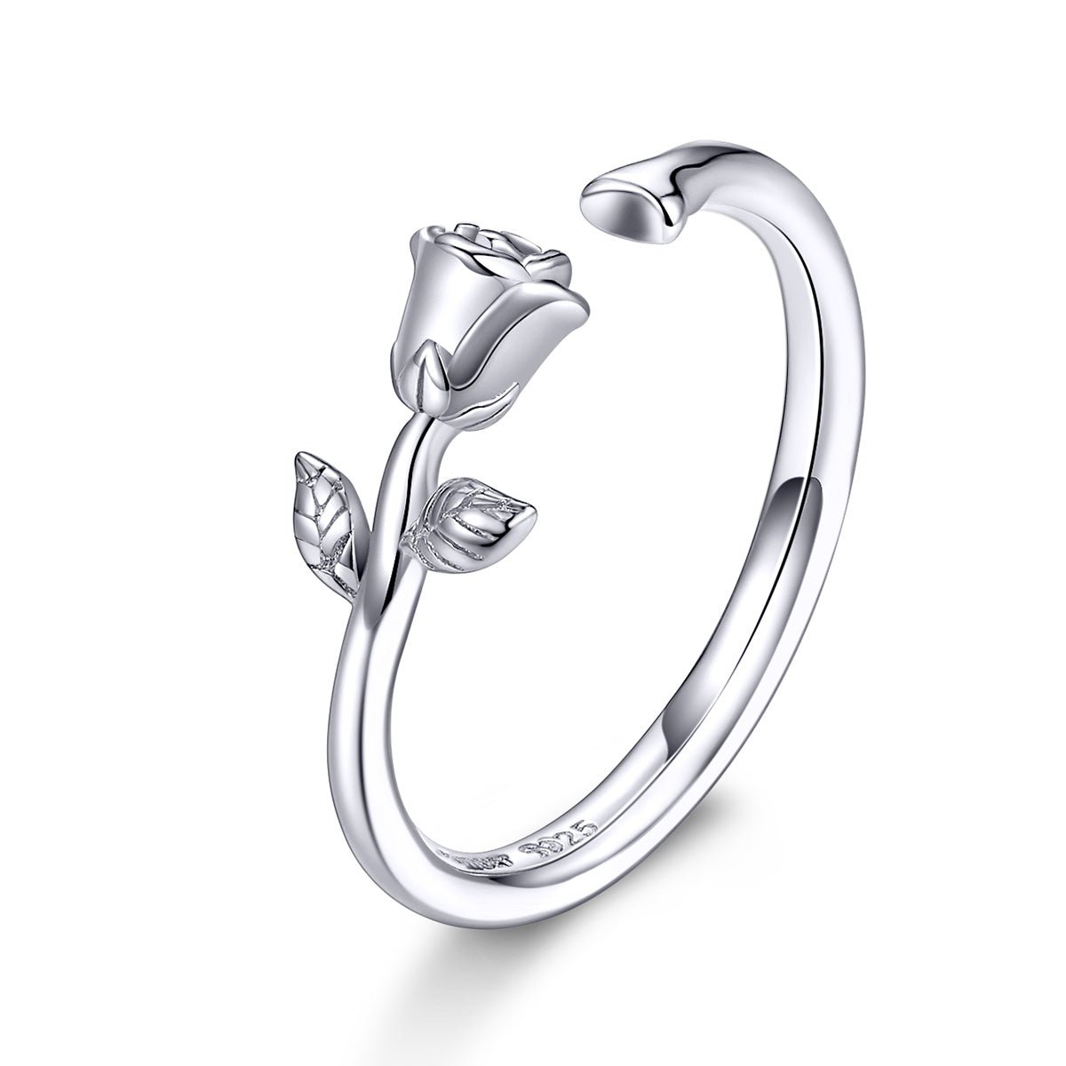 S925 Sterling Silver Plated Platinum Ring for Women - Rings - Custom Crafting Alliance, LLC