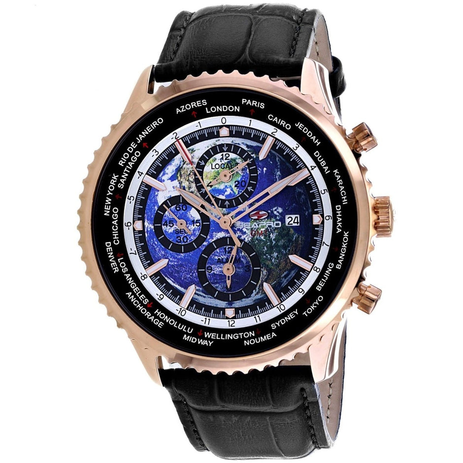 Seapro Men's Meridian World Timer GMT - Watches - Custom Crafting Alliance, LLC
