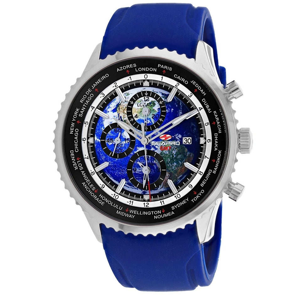Seapro Men's Meridian World Timer GMT - Watches - Custom Crafting Alliance, LLC