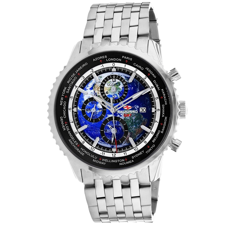 Seapro Men's Meridian World Timer GMT - Watches - Custom Crafting Alliance, LLC